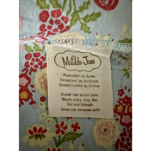 Matilda Jane Vintage Serendipity Blue Brown Floral Bowie Roundabout Halter Top 6 - Picture 7 of 10